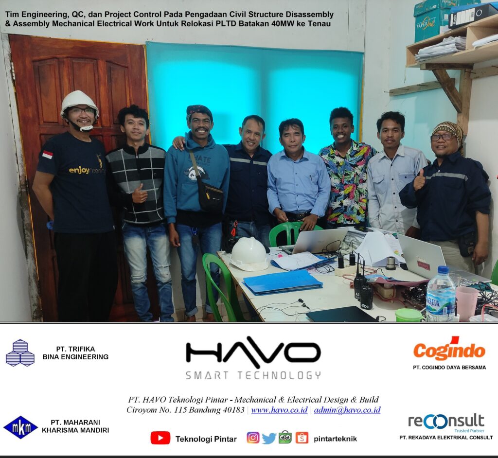 Tim Engineering, QC, dan Project Control Pada Pengadaan Civil Structure Disassembly & Assembly Mechanical Electrical Work Untuk Relokasi PLTD Batakan 40MW ke Tenau